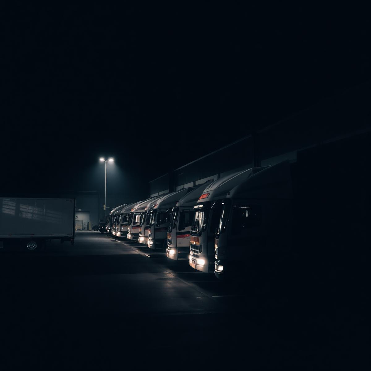Swift Haul delivery fleet at a distribution center
